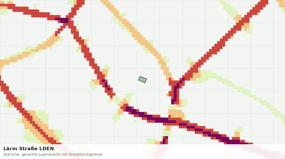 Statische Kartenansicht: Lärm Straße LDEN