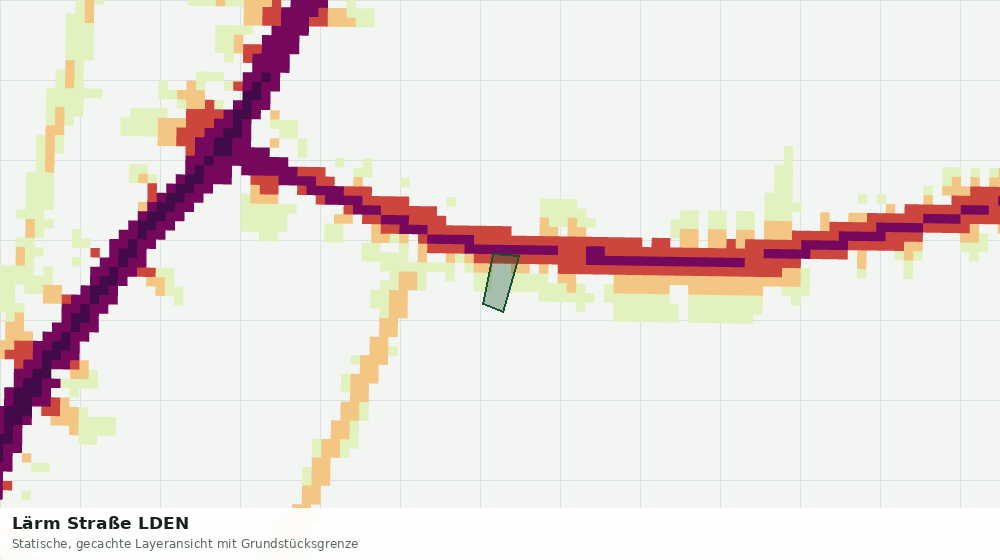 Statische Kartenansicht: Lärm Straße LDEN
