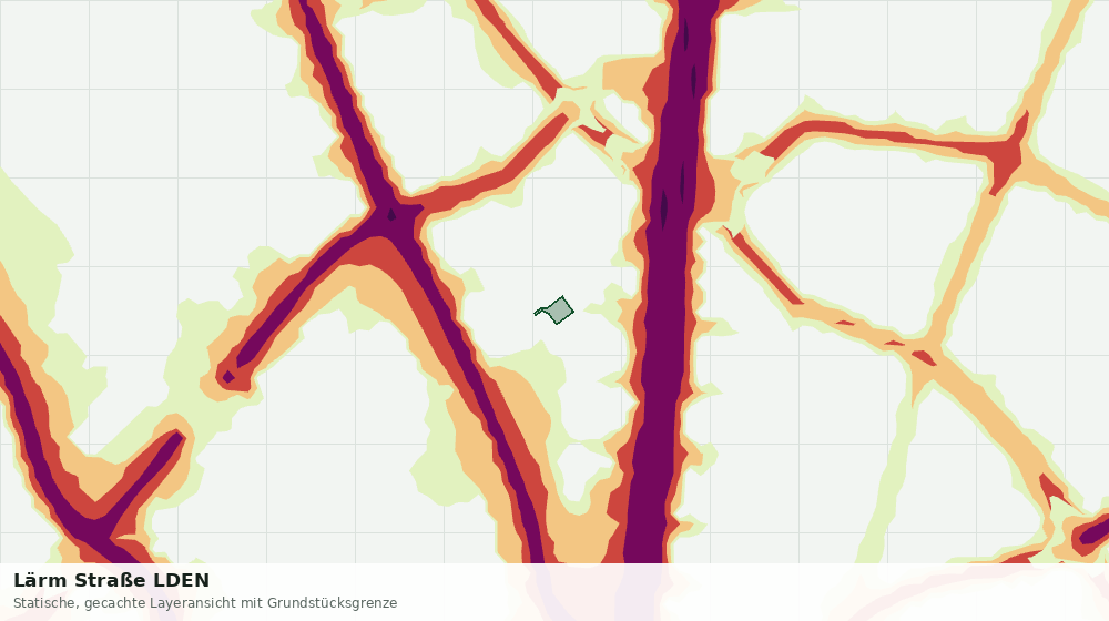 Statische Kartenansicht: Lärm Straße LDEN