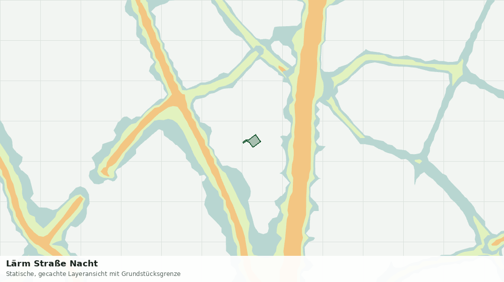 Statische Kartenansicht: Lärm Straße Nacht