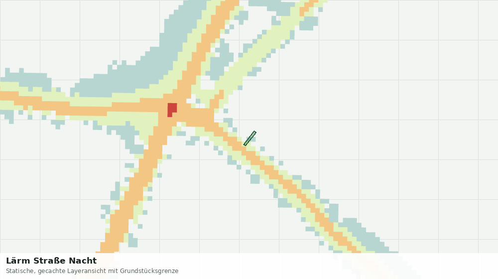 Statische Kartenansicht: Lärm Straße Nacht