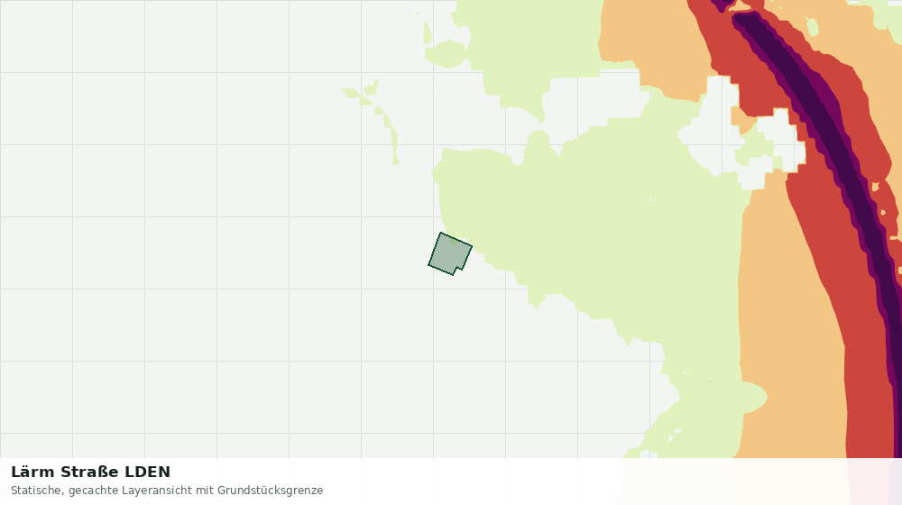 Statische Kartenansicht: Lärm Straße LDEN
