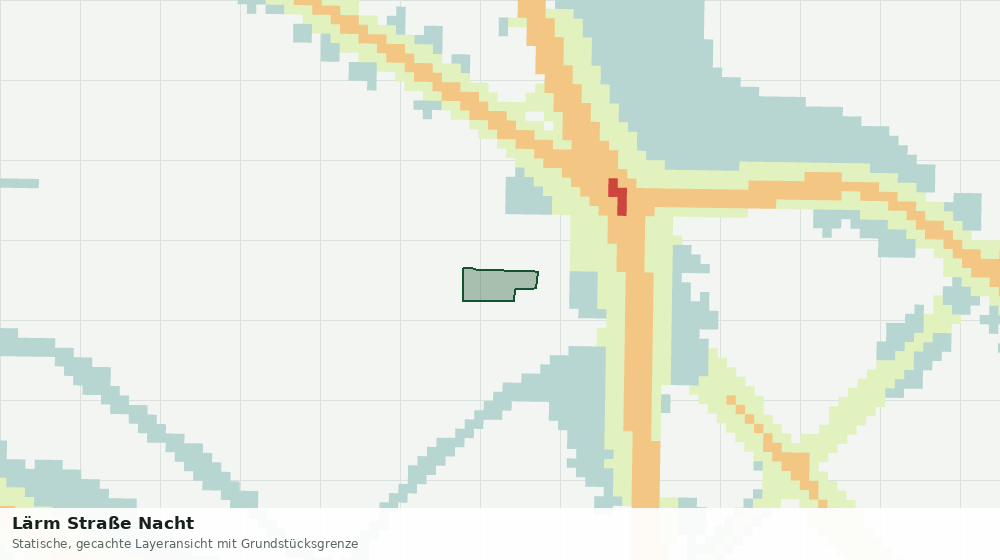 Statische Kartenansicht: Lärm Straße Nacht