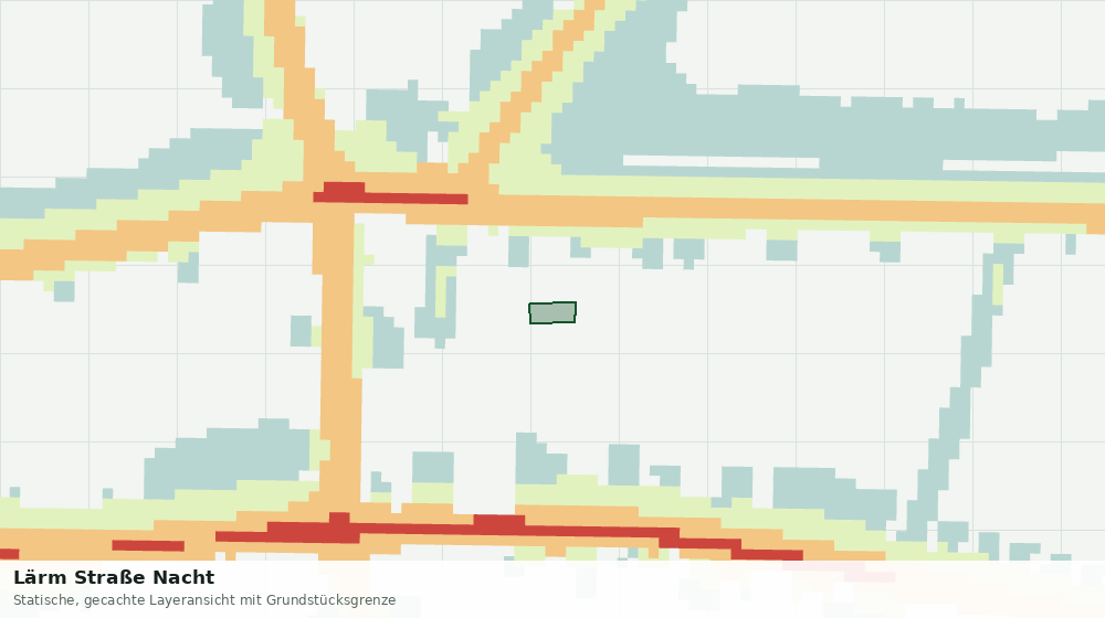 Statische Kartenansicht: Lärm Straße Nacht