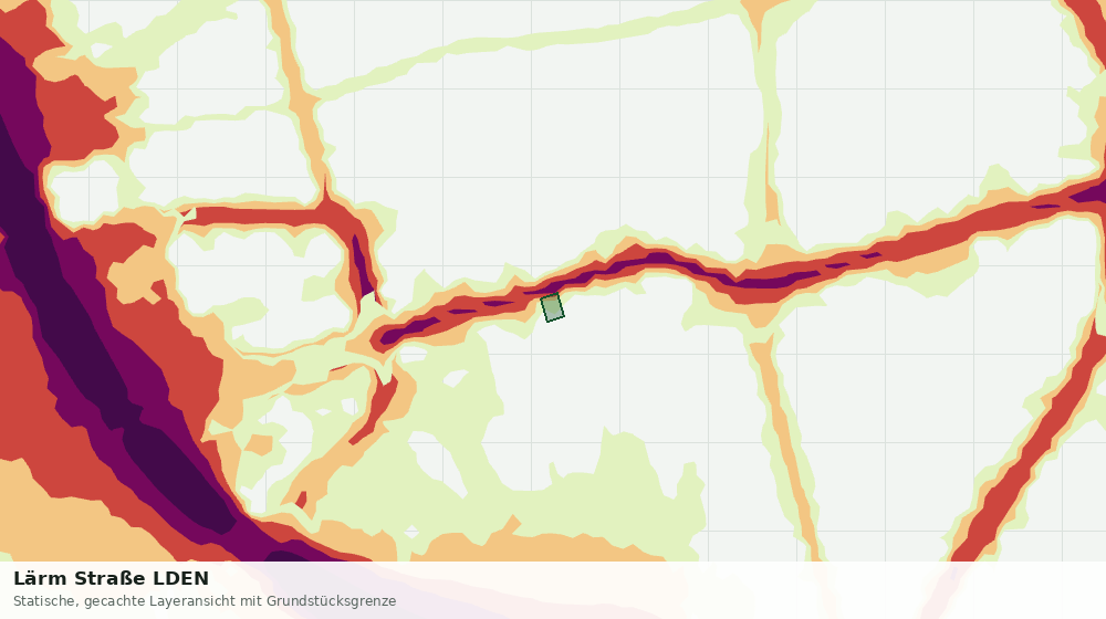 Statische Kartenansicht: Lärm Straße LDEN