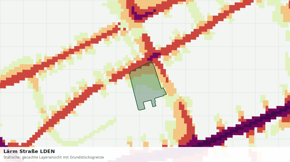 Statische Kartenansicht: Lärm Straße LDEN
