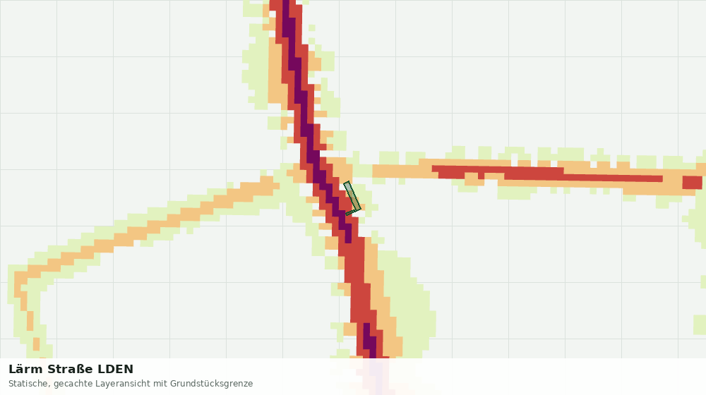 Statische Kartenansicht: Lärm Straße LDEN