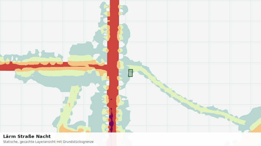 Statische Kartenansicht: Lärm Straße Nacht