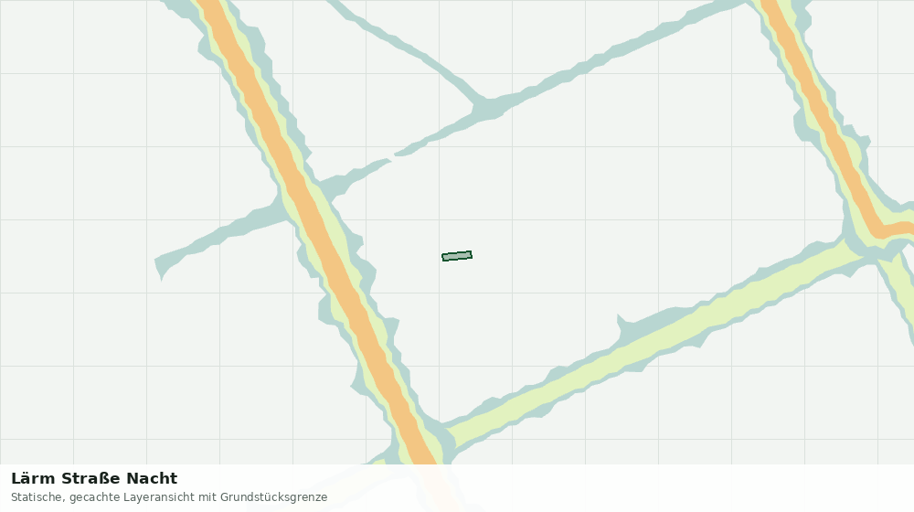 Statische Kartenansicht: Lärm Straße Nacht