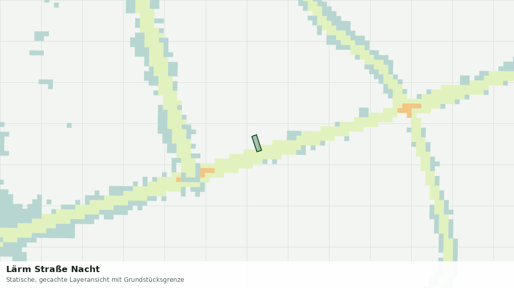 Statische Kartenansicht: Lärm Straße Nacht