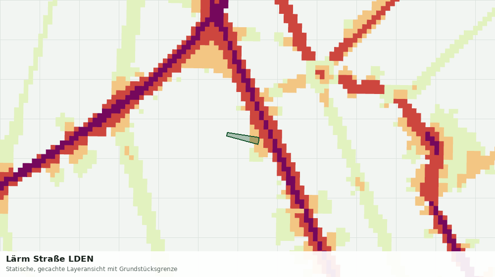 Statische Kartenansicht: Lärm Straße LDEN