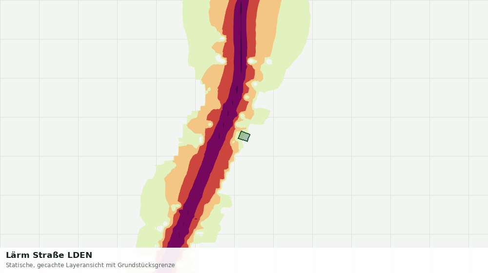 Statische Kartenansicht: Lärm Straße LDEN