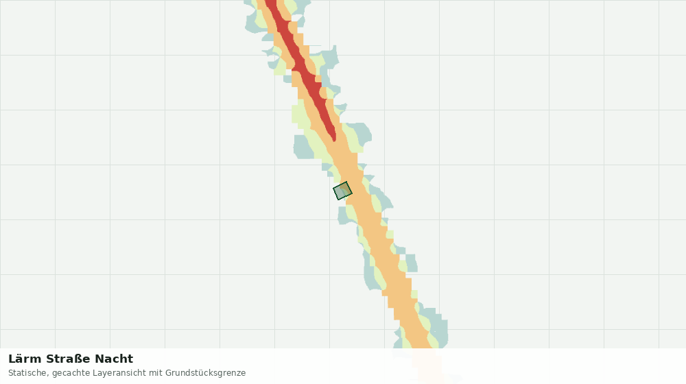 Statische Kartenansicht: Lärm Straße Nacht