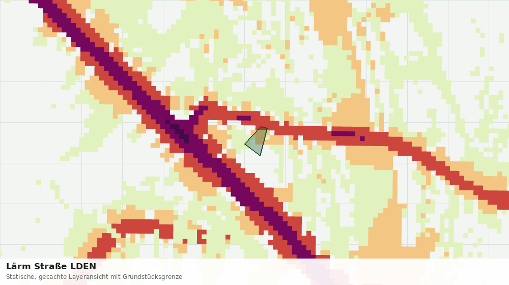 Statische Kartenansicht: Lärm Straße LDEN