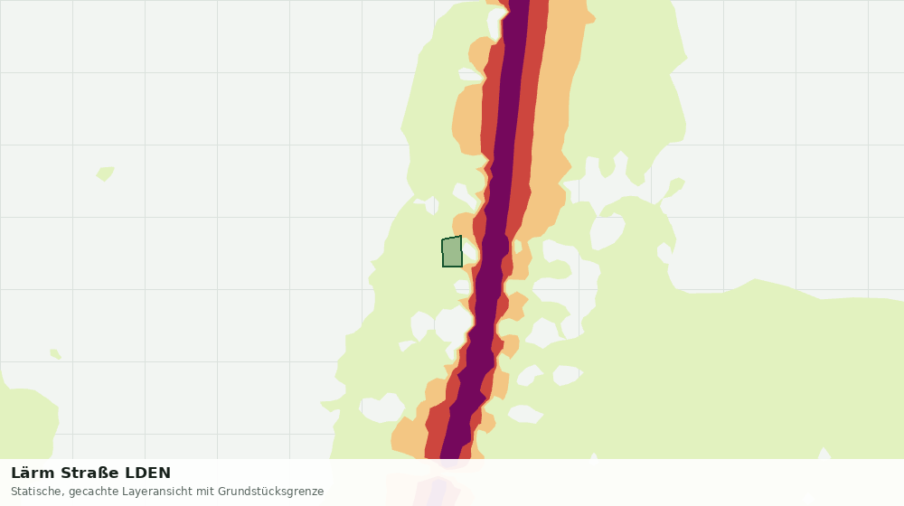 Statische Kartenansicht: Lärm Straße LDEN