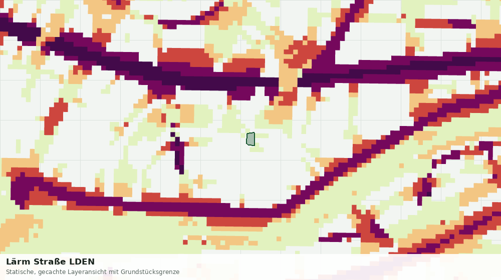 Statische Kartenansicht: Lärm Straße LDEN
