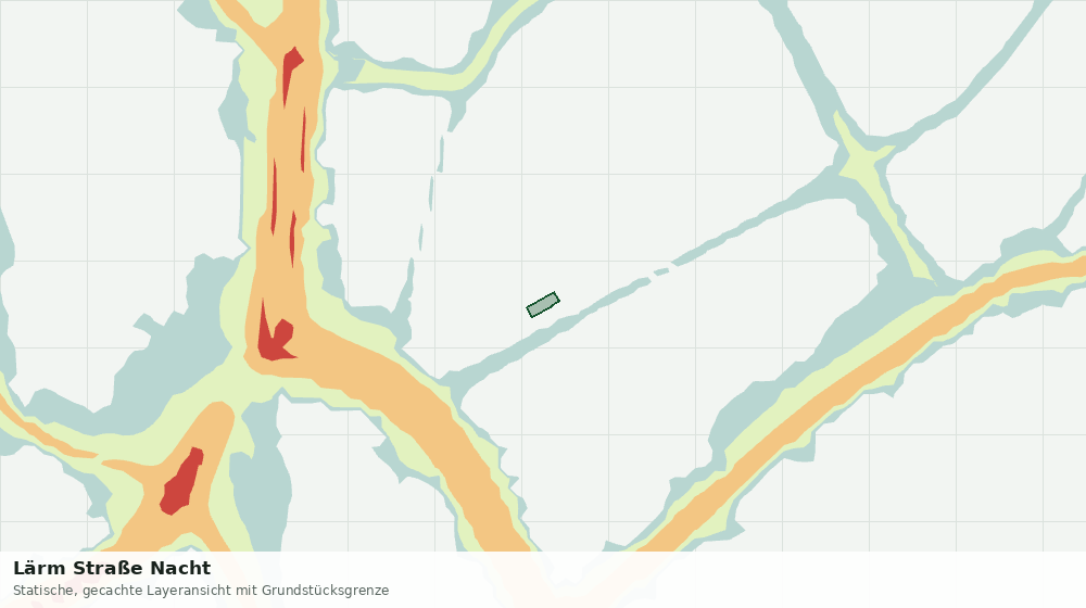 Statische Kartenansicht: Lärm Straße Nacht