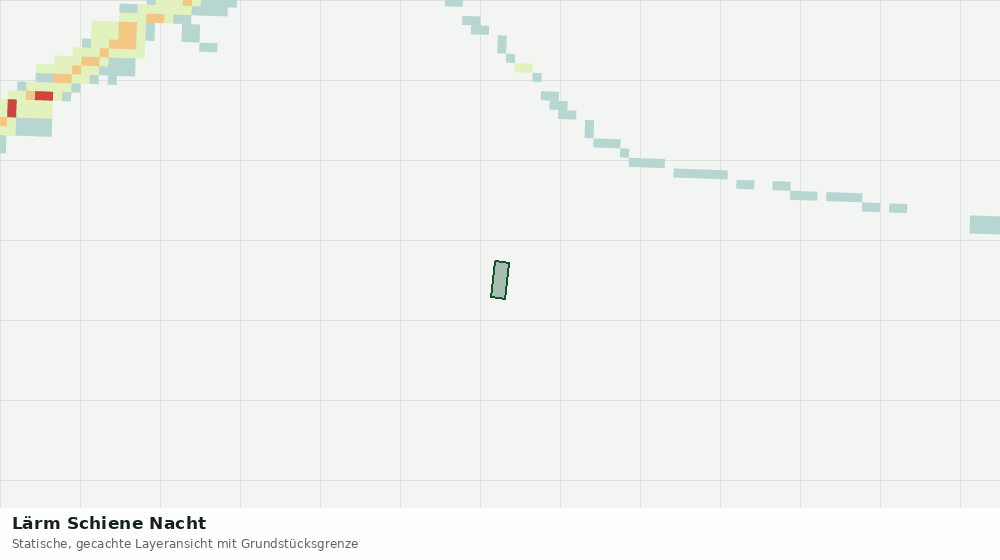 Statische Kartenansicht: Lärm Schiene Nacht