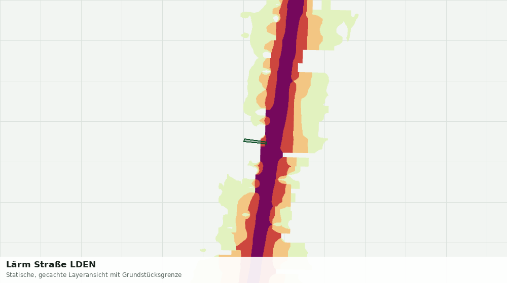 Statische Kartenansicht: Lärm Straße LDEN