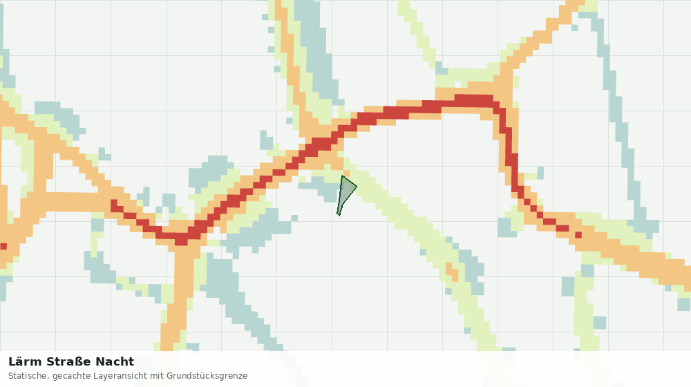 Statische Kartenansicht: Lärm Straße Nacht