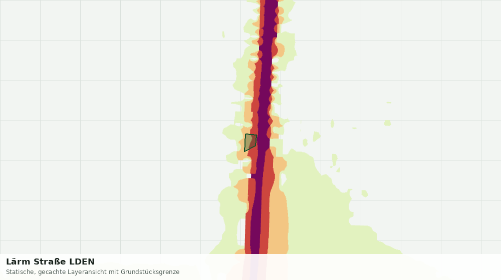 Statische Kartenansicht: Lärm Straße LDEN