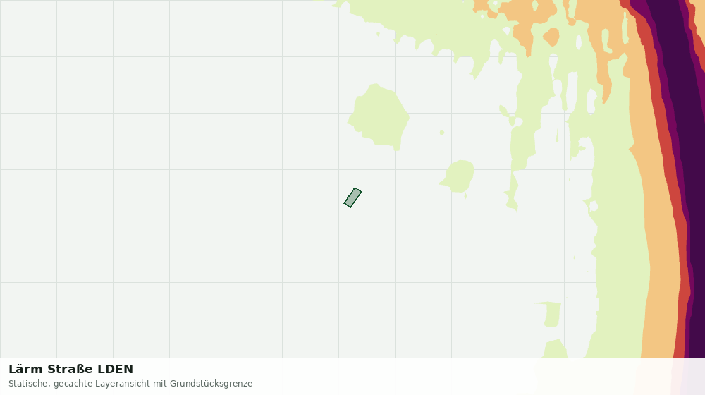 Statische Kartenansicht: Lärm Straße LDEN