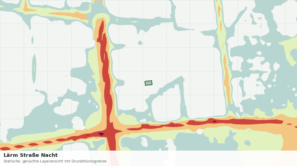 Statische Kartenansicht: Lärm Straße Nacht