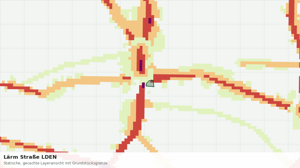 Statische Kartenansicht: Lärm Straße LDEN