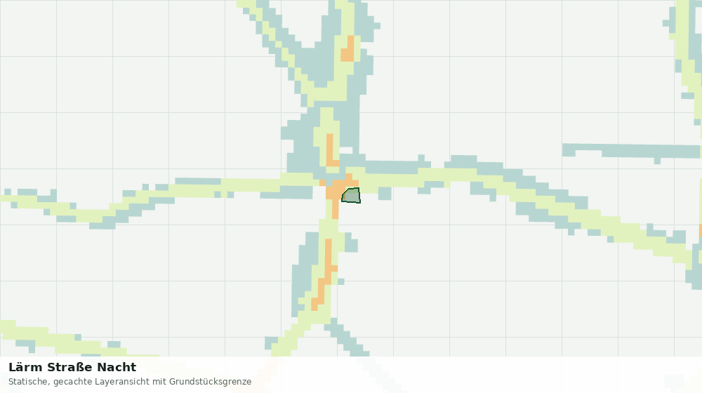Statische Kartenansicht: Lärm Straße Nacht