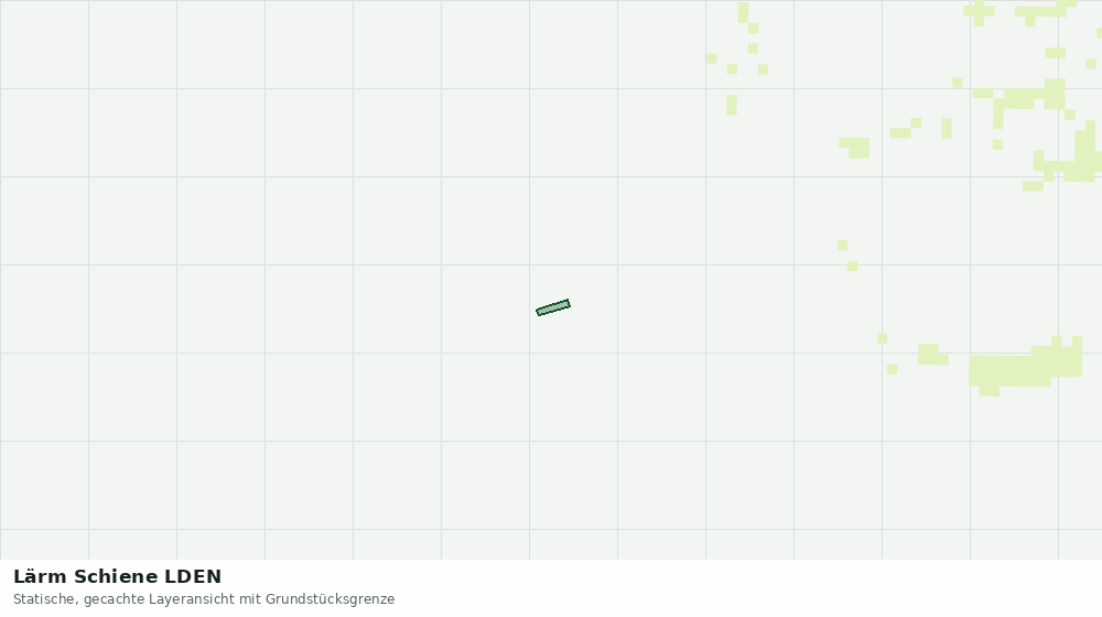 Statische Kartenansicht: Lärm Schiene LDEN