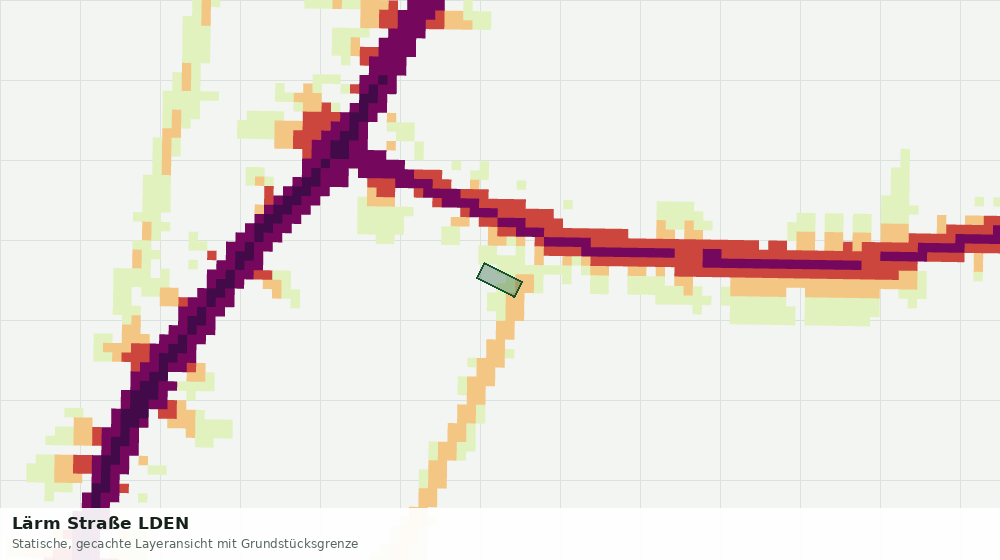 Statische Kartenansicht: Lärm Straße LDEN