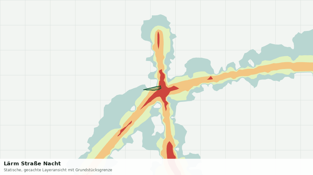 Statische Kartenansicht: Lärm Straße Nacht