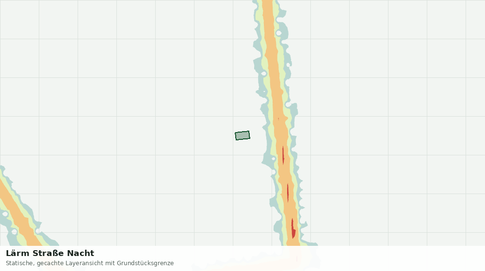 Statische Kartenansicht: Lärm Straße Nacht
