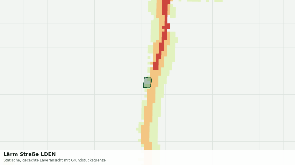 Statische Kartenansicht: Lärm Straße LDEN