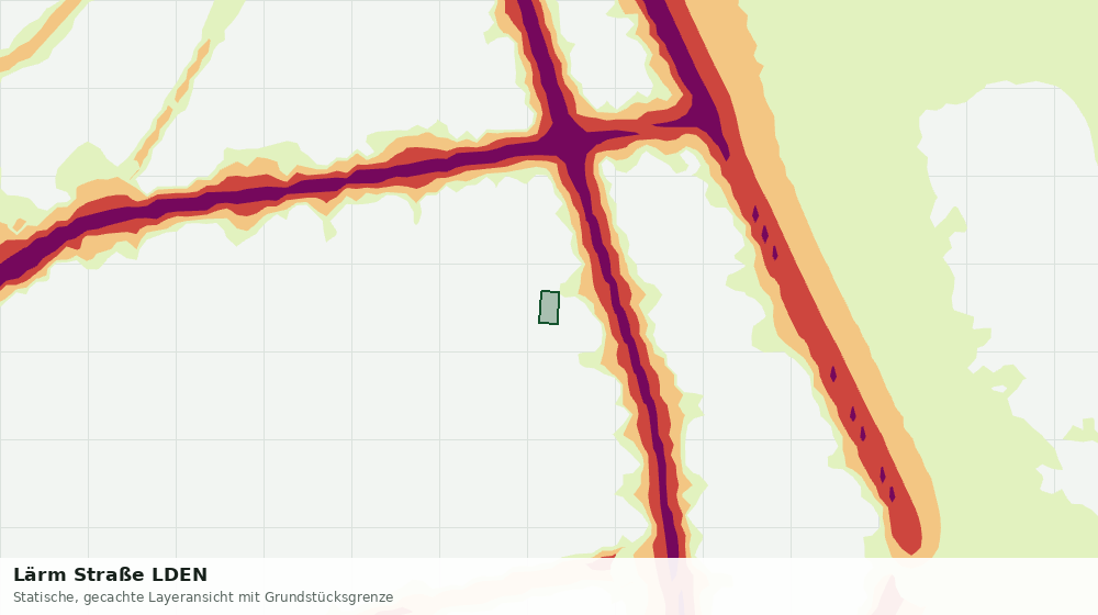 Statische Kartenansicht: Lärm Straße LDEN