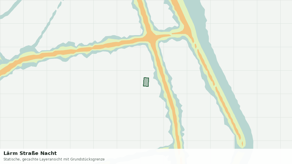 Statische Kartenansicht: Lärm Straße Nacht