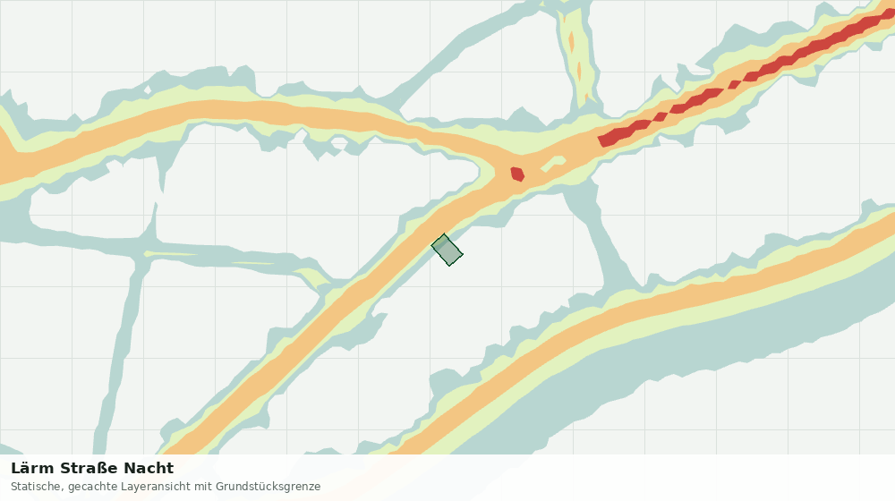 Statische Kartenansicht: Lärm Straße Nacht