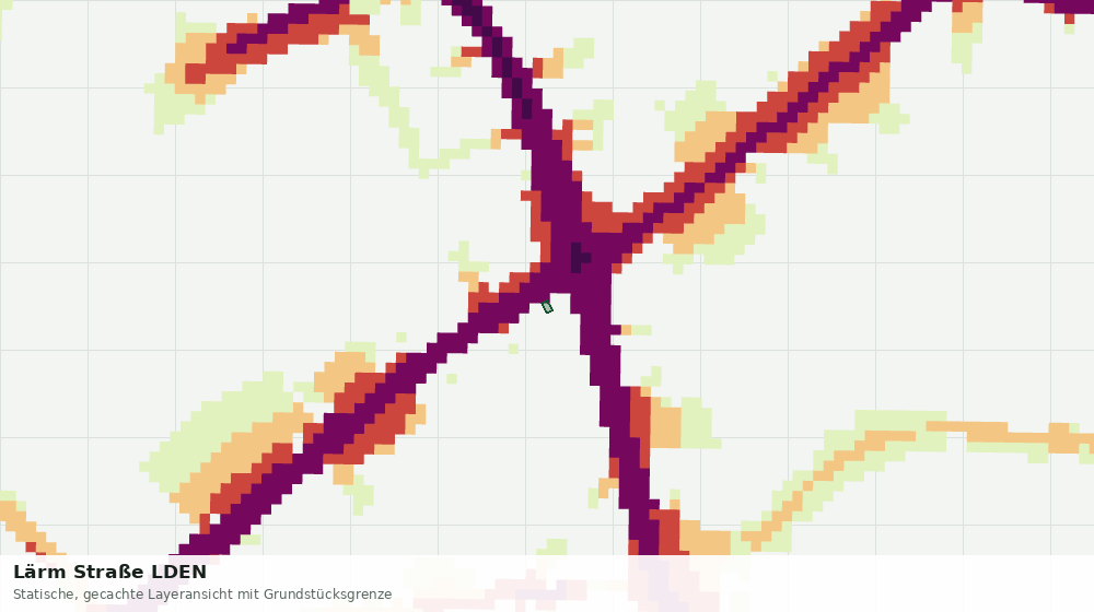 Statische Kartenansicht: Lärm Straße LDEN