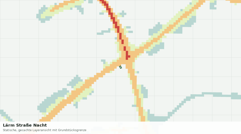 Statische Kartenansicht: Lärm Straße Nacht