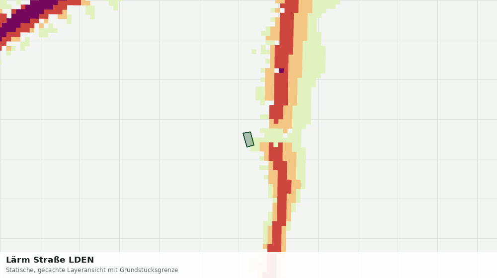 Statische Kartenansicht: Lärm Straße LDEN