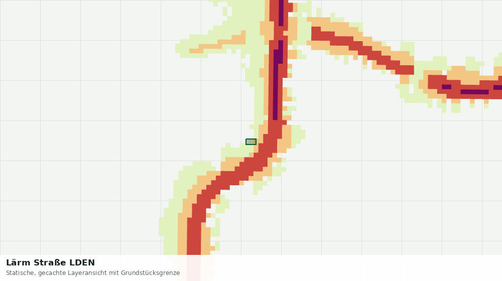 Statische Kartenansicht: Lärm Straße LDEN