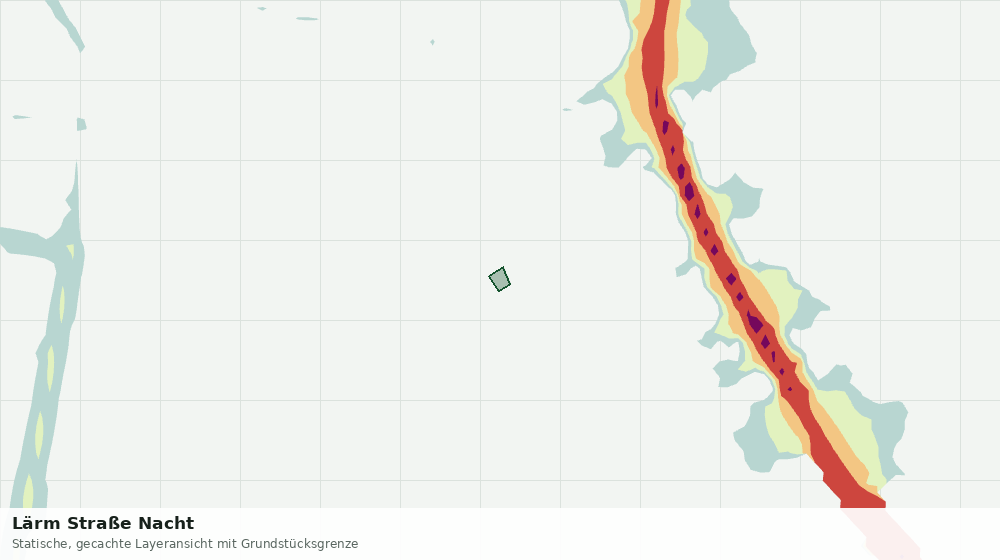Statische Kartenansicht: Lärm Straße Nacht