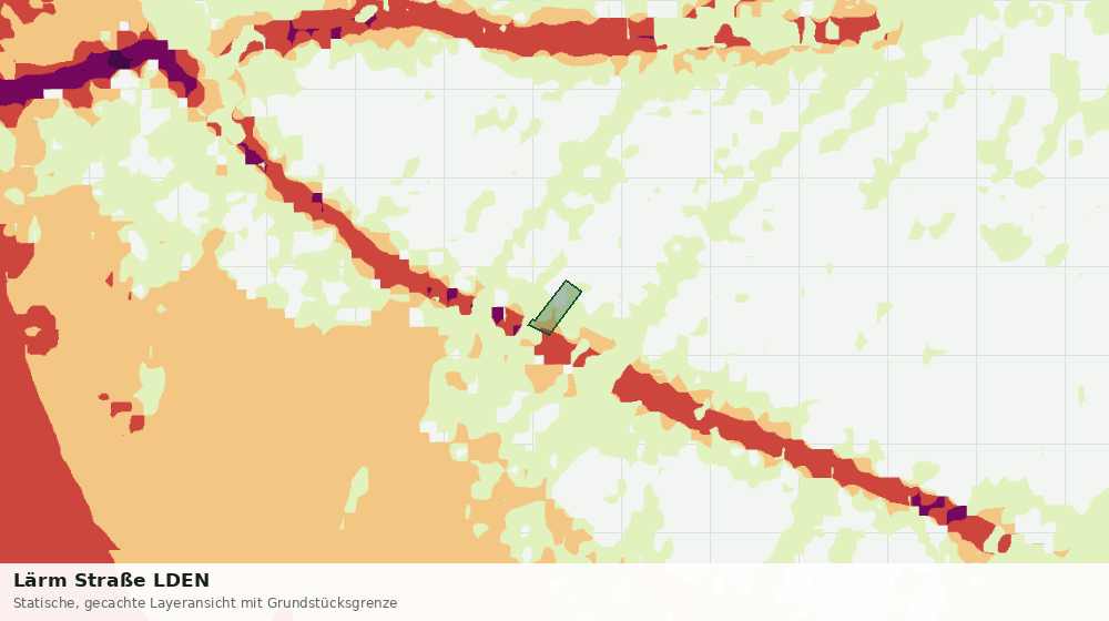 Statische Kartenansicht: Lärm Straße LDEN