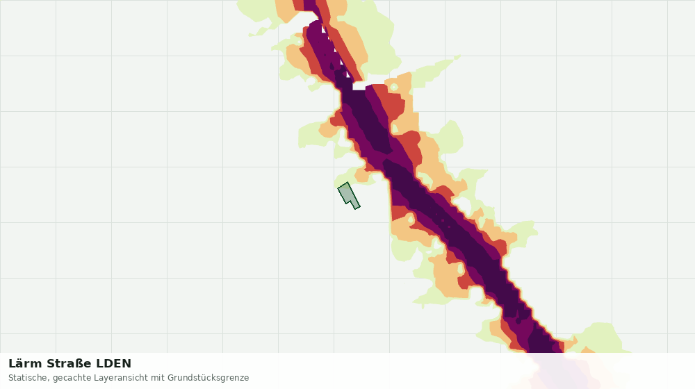 Statische Kartenansicht: Lärm Straße LDEN