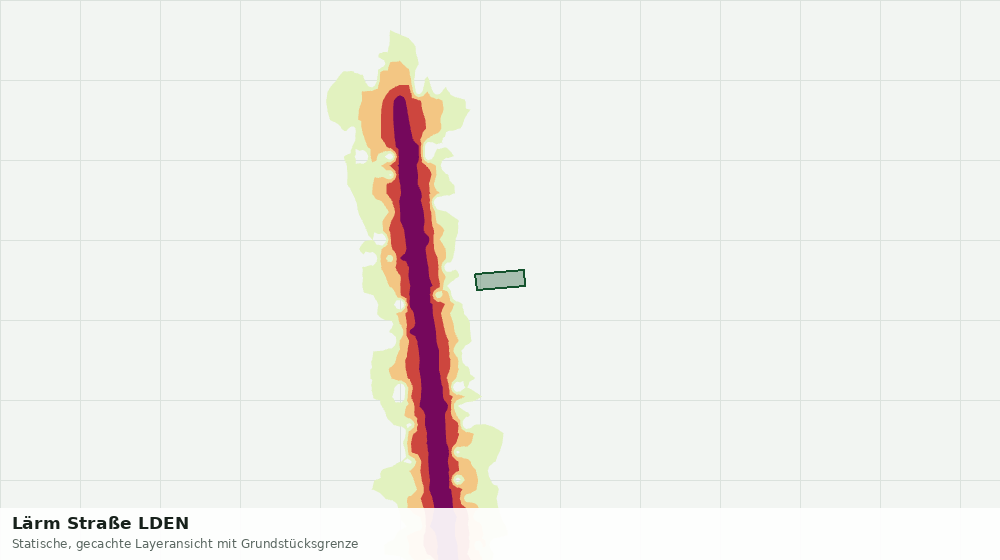 Statische Kartenansicht: Lärm Straße LDEN