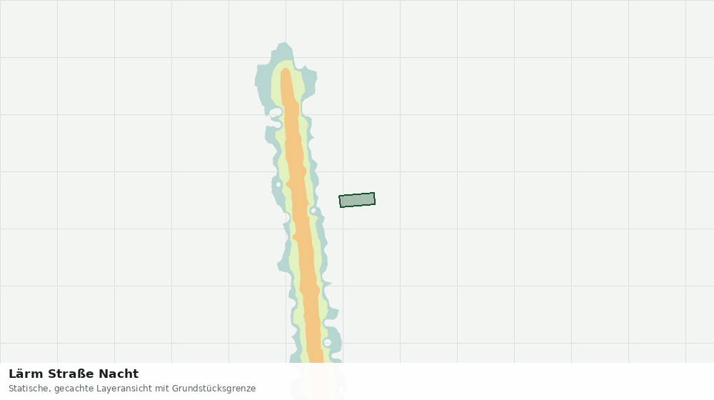 Statische Kartenansicht: Lärm Straße Nacht