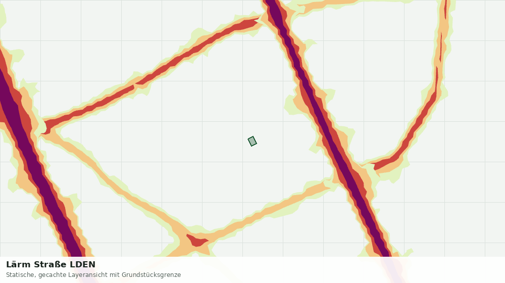 Statische Kartenansicht: Lärm Straße LDEN
