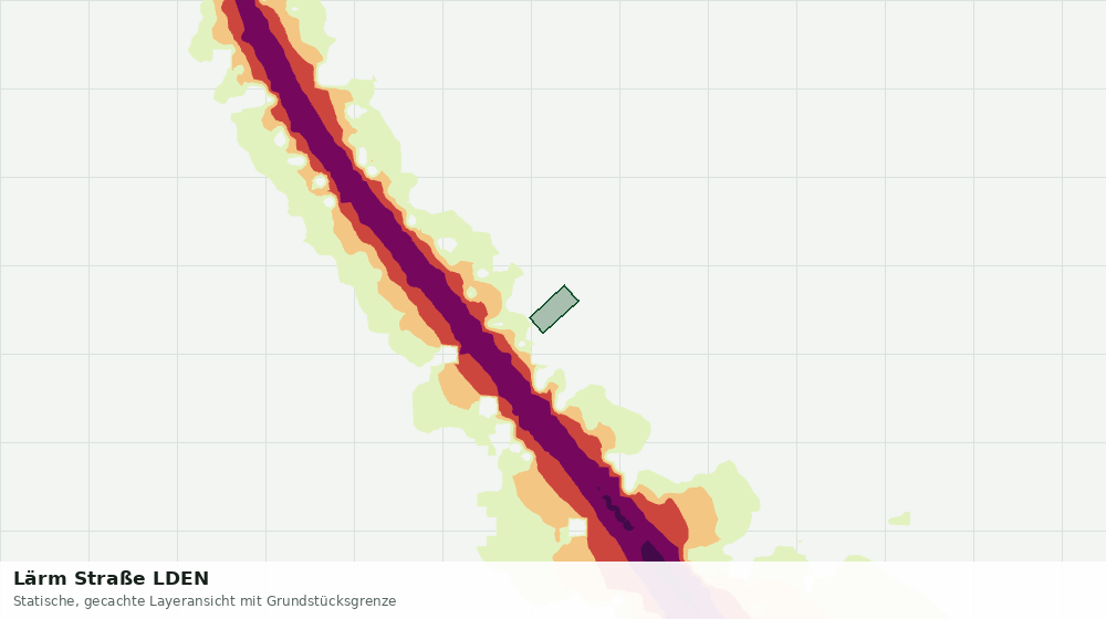 Statische Kartenansicht: Lärm Straße LDEN