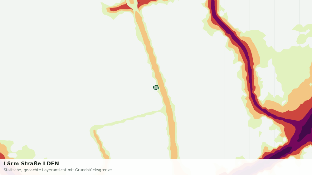 Statische Kartenansicht: Lärm Straße LDEN