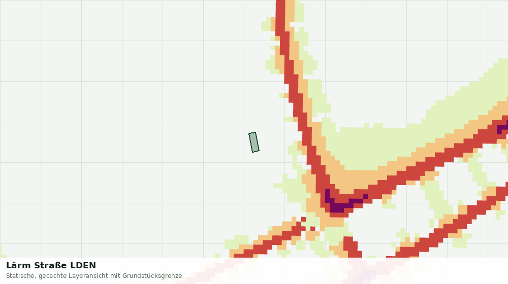 Statische Kartenansicht: Lärm Straße LDEN